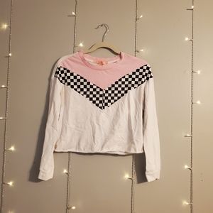 Rebellious. One checkardboard and pink crop